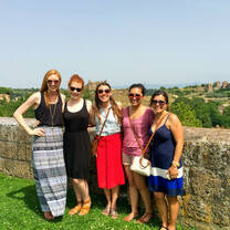 Athena Study Abroad Students in Tuscania