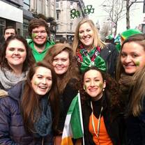 Group celebrating St. Patrick's Day!