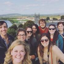 Enjoying the view from King John's Castle