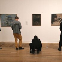 Students Studying Art at the Tate Modern Students Studying Art at the Tate Modern