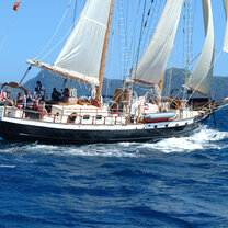 Ocean Star sailing in the BVI Ocean Star sailing