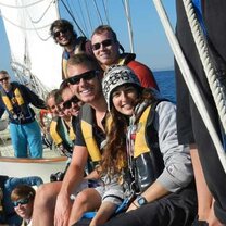 Seamester students onboard the ship