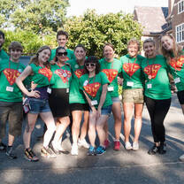 Students posing for a picture.
