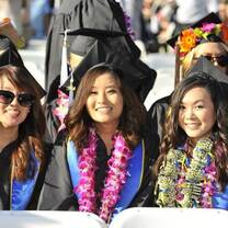 Students graduating.