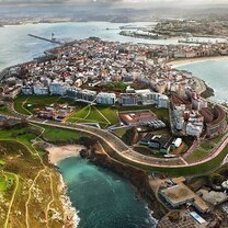 Aerial View of La Coruña, Spain