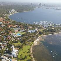 The University of Western Australia campus - city of Perth - Swan River