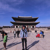 There are loads of sights to see in South Korea and you're not far from places like Japan either! English teacher in South Korea at the Gyeongbokgung palace in Seoul