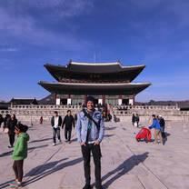 English teacher in South Korea at the Gyeongbokgung palace in Seoul