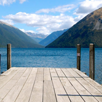 lake in mountains