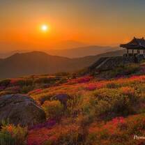 sunset in South Korea