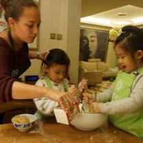 Au Pair Participants with the Children