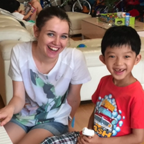Au Pair Participants with the Children