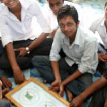 Students learning English in Bangladesh