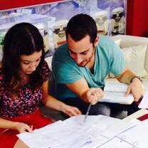 TEFL Argentina trainees at their lesson planning