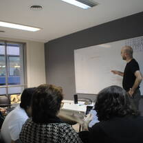 Mali, the course trainer, in action!