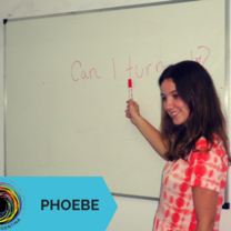 TEFL student, Phoebe, delivers lesson