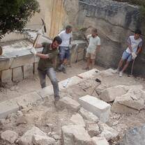 VFP Volunteers on a construction project in Spain
