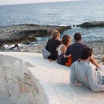 VFP Volunteers take a break from their work by the beach in Spain