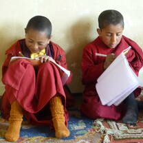 Buddhist Monk Students in Ladakh
