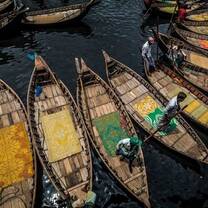 Bangladeshi boats in water