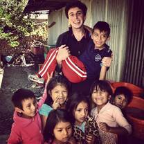 International volunteer on one of the social programs in Cochabamba