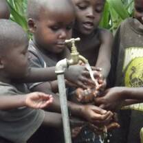 Our gravity well provides clean water to the local community