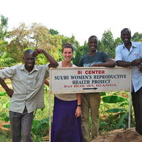 Global Advocate Fellow Helen at the Suubi Health Center in Budondo, Uganda
