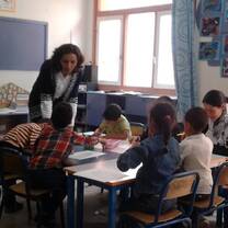 Volunteer teachers in Rabat