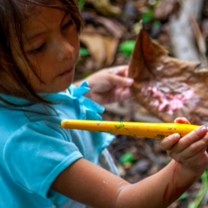child painting tree 