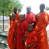 Monk Teaching in Sri Lanka