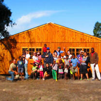 The ROV group at the creche the built