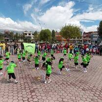 Kindergarten gymnastic demonstration 