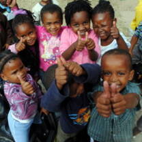 Volunteering with underprivileged children in South Africa