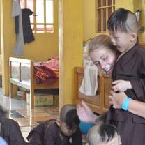 An intvs.org volunteer at the orphanage in Ho Chi Minh City | intvs.org