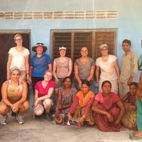 Volunteers meet local mothers