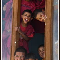 Young Buddhist Monks in Ladakh, Northern India