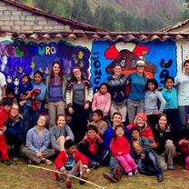 Gap year volunteers
