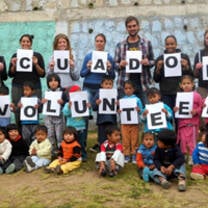 Our volunteers in the daycare center