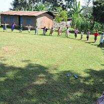 Circle of Hands in Kenya with Volunteers for Peace