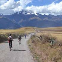 Bike rinding through the Andes