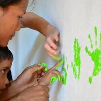 Child Finger Painting