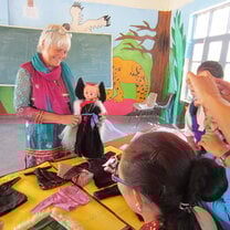 HELP volunteer in action