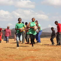 Swaziland children playing rugby