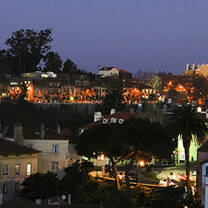 Sintra, Portugal at night