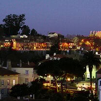 Sintra, Portugal at night