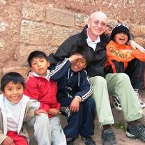 Hanging out with the children