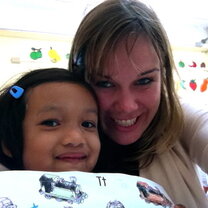 Rachel at the Day Care Center in Phuket