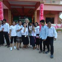 Teaching at the school Bright Light Volunteers