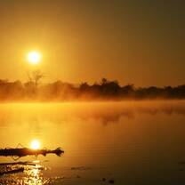 Sunrise over the dam
