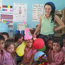 Volunteer with children and assist them